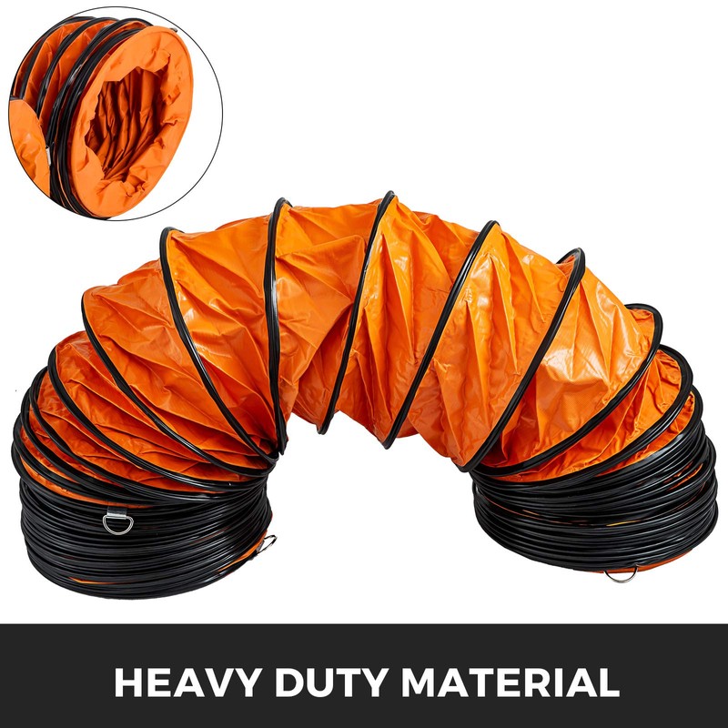 Happybuy 25ft PVC Flexible Duct Hose for 10" Utility Blower