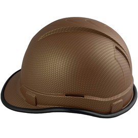 Ridgeline Cap Style Patterned Hard Hat with Protective Edge with 6 Point Suspension - Copper Graphite Pattern