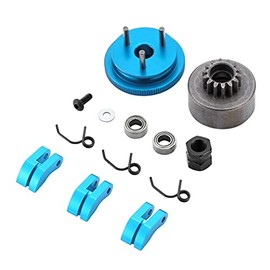 DollaTek RC 14T Clutch Bell Shoes Bearings Gear Flywheel Assembly Kit Springs Cone Engine Nut Compatible for HPI HSP Himoto 1/8 RC 21-28cxp Nitro Engine Car