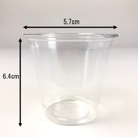 Sunup XKT7001 Disposable Cup, Clear Cup, 3.4 fl oz (90 ml), Polyethylene Terephthalay (Pack of 100), Made in Japan