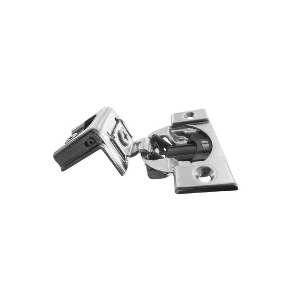 Blum, Compact Blumotion 38C (Round Cup) Hinge & Plate, For 1-1/4" Overlay, Wraparound, Screw-On, 20-Pack