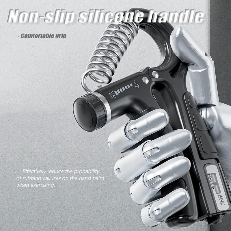 Grip Strengthener - Grip Strength Trainer, 5-60kg Adjustable Hand Exercisers,