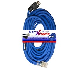 UltraXtreme Hi-Flex All Weather Illuminated Extension Cord SJEOW Blue