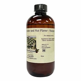 OliveNation Butternut Flavor, Butter and Nut Flavoring for Sweet & Savory Baked Goods, Beverages, Non-GMO, Gluten Free, Kosher, Vegan - 32 oz