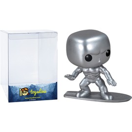 Silve r Surfer: P o p ! Vinyl Figurine Bundle with 1 Compatible 'ToysDiva' Graphic Protector (019-03051 - B)