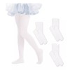 DIUNASENG 3 Mallas Niña Panti Medias Delgada Resistente Opacas Ballet