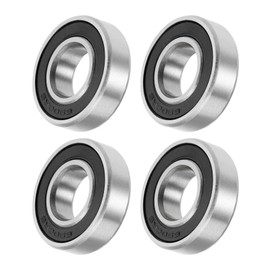 METALLIXITY Deep Groove Ball Bearings (6900-2RS, 10mm x 22mm x 6mm) 4Pcs, Carbon Steel Double Sealed Industrial Bearings - for Industrial Micro Motor