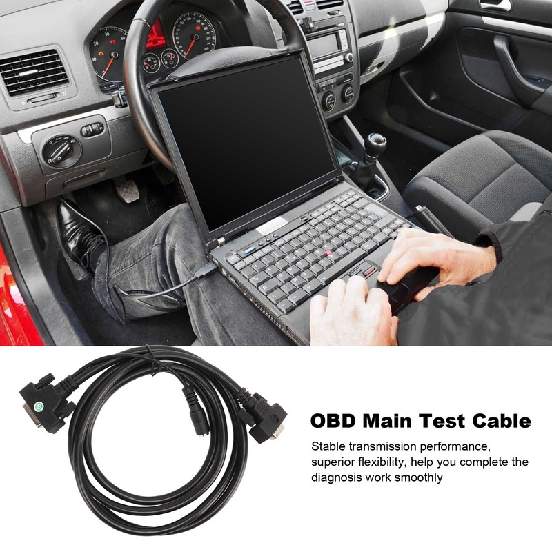 OBD2 Main Test Cable Plug and Play Stable Transmission for