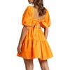 OWNGIGI Women's Summer Dress Square Neck Puffy Short Sleeve Loose