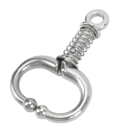 Livestock Nose Ring, Stainless Steel Bull Nose Clip Cow Nose Plier for Cattle Safety and Comfort Easily Fixed on Cattle Nose Without Drilling Holes, Livestock Nose Ring (M