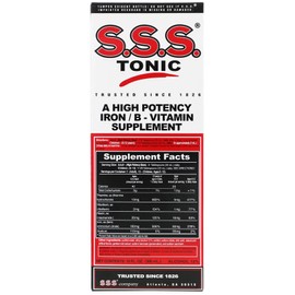 S.S.S. Tonic, Iron and Vitamin B Supplement, High Potency Vitamins, Bottle, 10 Fl Oz - 3 Pack