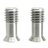 3/8" "Bullet" Screw 21mm Small Head Flush Mount Stainless Steel/Tripod Clamp Hex SS (2)