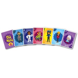 University Games Old Maid Card Game - Jumbo Size, Colorful Character Cards for Kids Ages 4 and Up, Fun Family and Educational Game