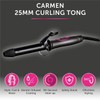Carmen C81068 Neon 25mm Curling Tong with Keratin-Infused Coating, 90-Second