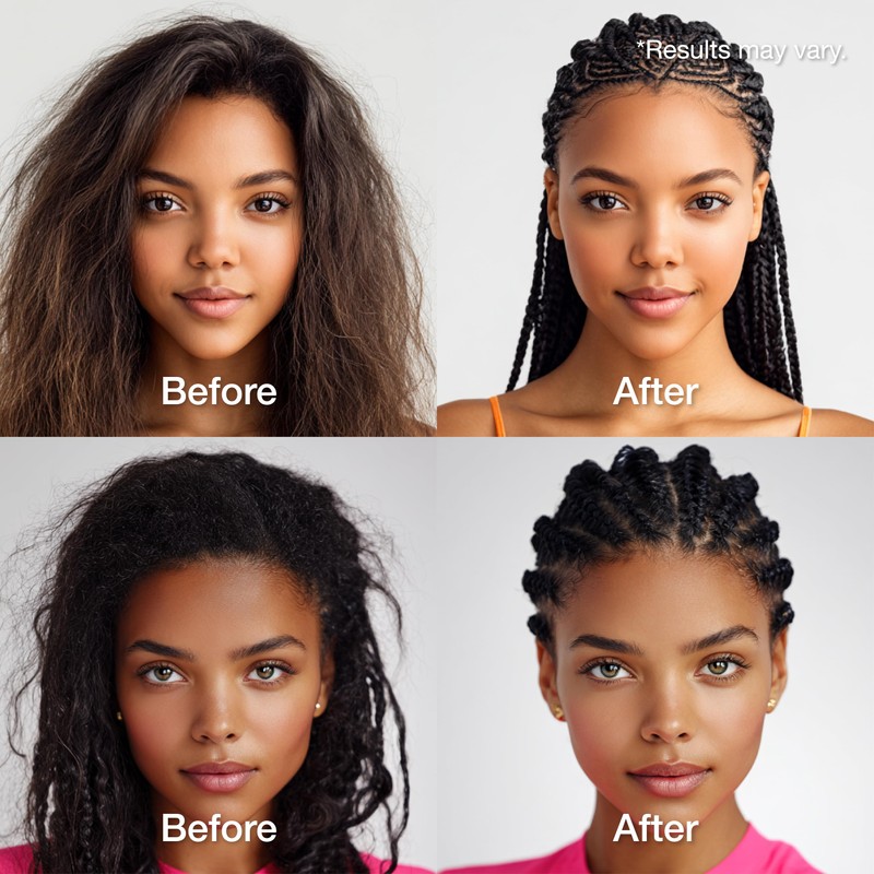 Braid Lux Braiding Gel Braids, Locs, Twists with Castor Oil,