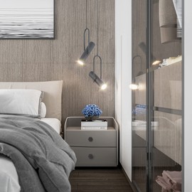 LONTAN Pack of 4 Furniture Knobs, Black Cupboard Knobs, Hexagon Knobs, Cupboard Drawer Knobs, One Hole Door Knobs, Black Vintage Knob for Cupboard