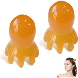 Ricjurzzty 2Pcs Scalp Massager & Gua Sha Tool, Body Meridian Massage Comb, Head,Body Scratcher for Deep Relaxation, Hair Growth, and Muscle Knot Relief (2pcs Octopus)