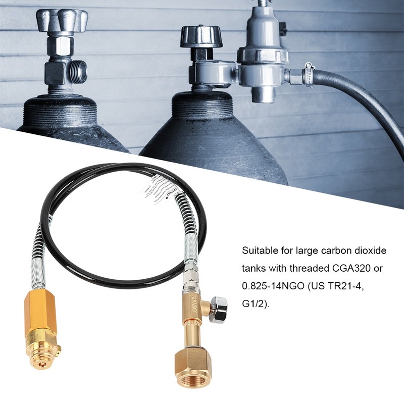 Black High Pressure Soda Hose with 3000psi Meter Kit Accessories