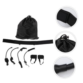 Mipcase Leg Strength Trainer Resistance Bands for Squats and Jump Training Adjustable Waist Strap High Elasticity for Fitness and Agility for Athletes and Home Workouts