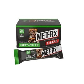 MET-Rx MET RX  Crispy Apple Pie , 9 Bars, 3.52 oz - 1 BOX