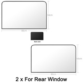 Magnetic Car UV Protection Curtain Double Sided Sunshade Cover Auto Window Shade Protector Accessories, Back row 1 pair / 마그네틱 자동차 자외선 차단 커튼 양면 차양 커버 자동 창문 쉐이드 보호대 액세서리, Back row 1 pair