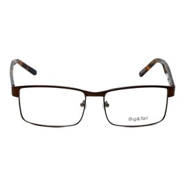 Vivid Eyewear Big and Tall 15 Designer Eyeglasses in Matte Brown +2.00