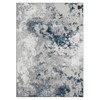 LUXE WEAVERS Modern Abstract High Low Texture Area Rug,Blue,6'X9'