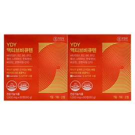 YDY 와이디와이뉴트리션 액티브 비큐텐 1000mg x 60정 2개 / 써클 YDY YD Nutrition Active Bio-Quinone 1000mg x 60 Tablets 2 Packs / Circle
