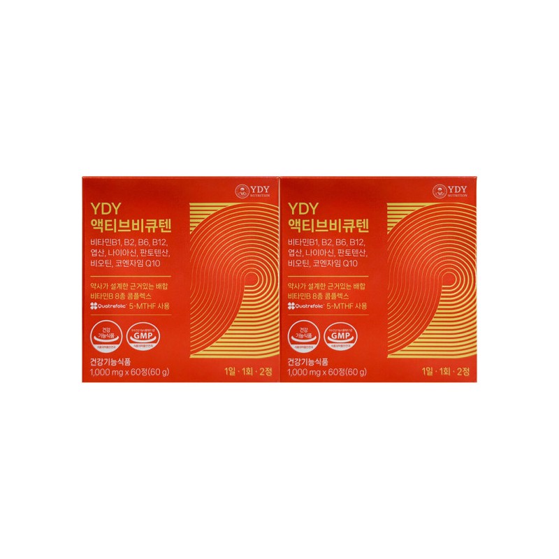 YDY 와이디와이뉴트리션 액티브 비큐텐 1000mg x 60정 2개 / 써클