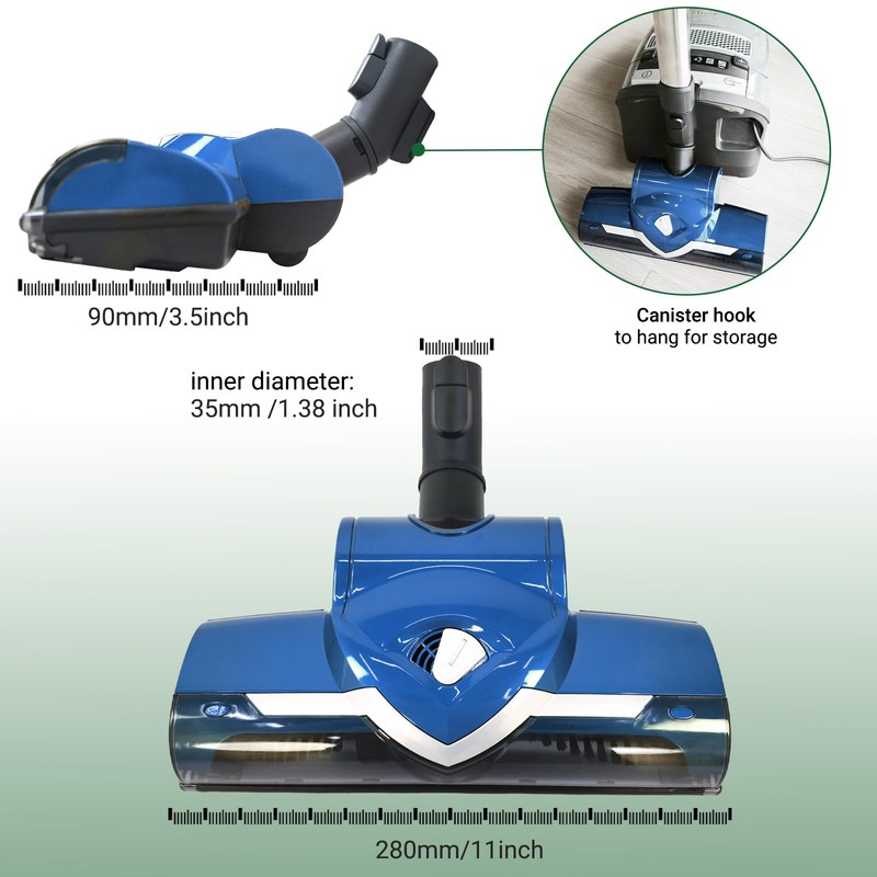 EZ SPARES Turbo Dust Brush Head Compatible with Miele C1