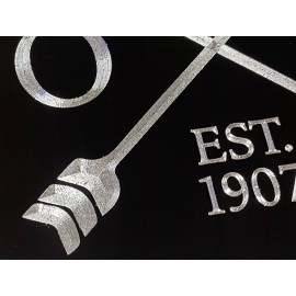 Diamond Etched Products Engraved Oklahoma OK State Car Tag Diamond Etched Black Metal License Plate