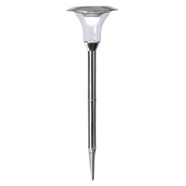 Star Trading 479-81 LED Solar Pathlight with Motion Sensor 10 lm / Sensor 100 lm (60 Sec.), Stainless Steel, Colour: Silver, Approx. 51 x 18 cm, 1 Warm White LED, with Solar Panel, Outdoor, Four