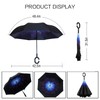 MRTLLOA 40/49/56 Inch Oversize Windproof Inverted Reverse Upside Down Umbrella,