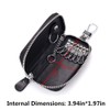 Genuine Leather Key Holder Bag with 2 Card Slots &