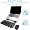 BASE12 Laptop Stand, Portable Foldable Notebook Stand for Desk, Ergonomic