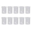 10PCS Glass Beaker Set Experiment Measuring Cup with Scale Teaching
