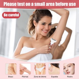 Pluxy Epil Pro 3.0 Women Face Epilator, 5-in-1 depiladora, Facial Hair Removal for Women, Facial epilator, Hair Removal Device, 5 Attachments for Eyebrows, Nose, Body