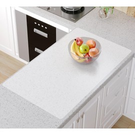 Warome Silicone Mat,36"x 23.6" Heat Resistant Mats for Countertop Protector,Nonstick Silicone Craft Mat/Placemats,Washable Silicone Mats for Kitchen Counter,No Creases Counter Mat-White Translucent