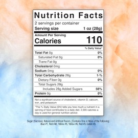 Dippin’ Dots Cotton Candy - Rainbow Ice Flavor – Sweet Carnival Treat, Light & Fluffy Snack, Perfect for Kids & Adults, 2 oz Resealable Container, Perfect for Parties, Sharing & On-the-Go - 2 Ounce