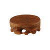 Leadigol Wooden Pedestal ,Wood Display Stand Base Wooden Plant Stands