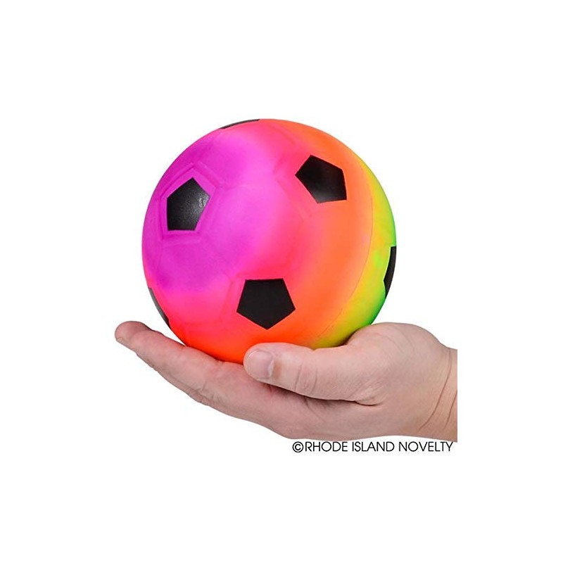 Rhode Island Novelty 6 Inch Rainbow Sports Vinyl Balls Set