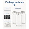 OneDream 78oz Glass Jars with Airtight Lid, 3 Pack Large
