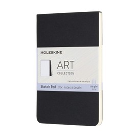 Moleskine Art Collection Sketch Pad Softcover Pocket Size Black ARTSKPAD2
