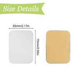 UFURMATE Key Hole Cover Plate, 25Pcs Iron Repair Escutcheon Door Lock Covers Self Adhesive Door Lock Repair Plates Decorative Door Lock Hole Cover Plates for Covering Damaged Keyholes (Silver,65*45mm)