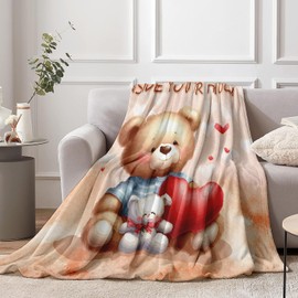 LIN KANG Gifts for Her Him,Soft Romantic Blanket, Anniversary Birthday Wedding Gifts, Girlfriend Boyfriend Gifts, Presents Gifts for Husband Wife Men Women, Soft Throw Blanket 50x60in