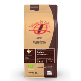 India Organic Yellikodige Estate AA (100% Arabica, Top Coffee) Whole Bean (1 kg)