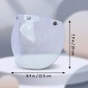 lvifloae MotorradBubble Visor, 3 Snap Visor Windscreen Lens with Folding