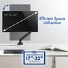 Stellar Mounts Spring LCD Monitor Arm with USB and Multimedia