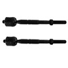 TRQ Front Inner Tie Rod Set Compatible with 2007-2011 Toyota