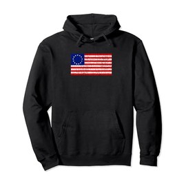 Betsy Ross Flag (High Res Version) Pullover Hoodie